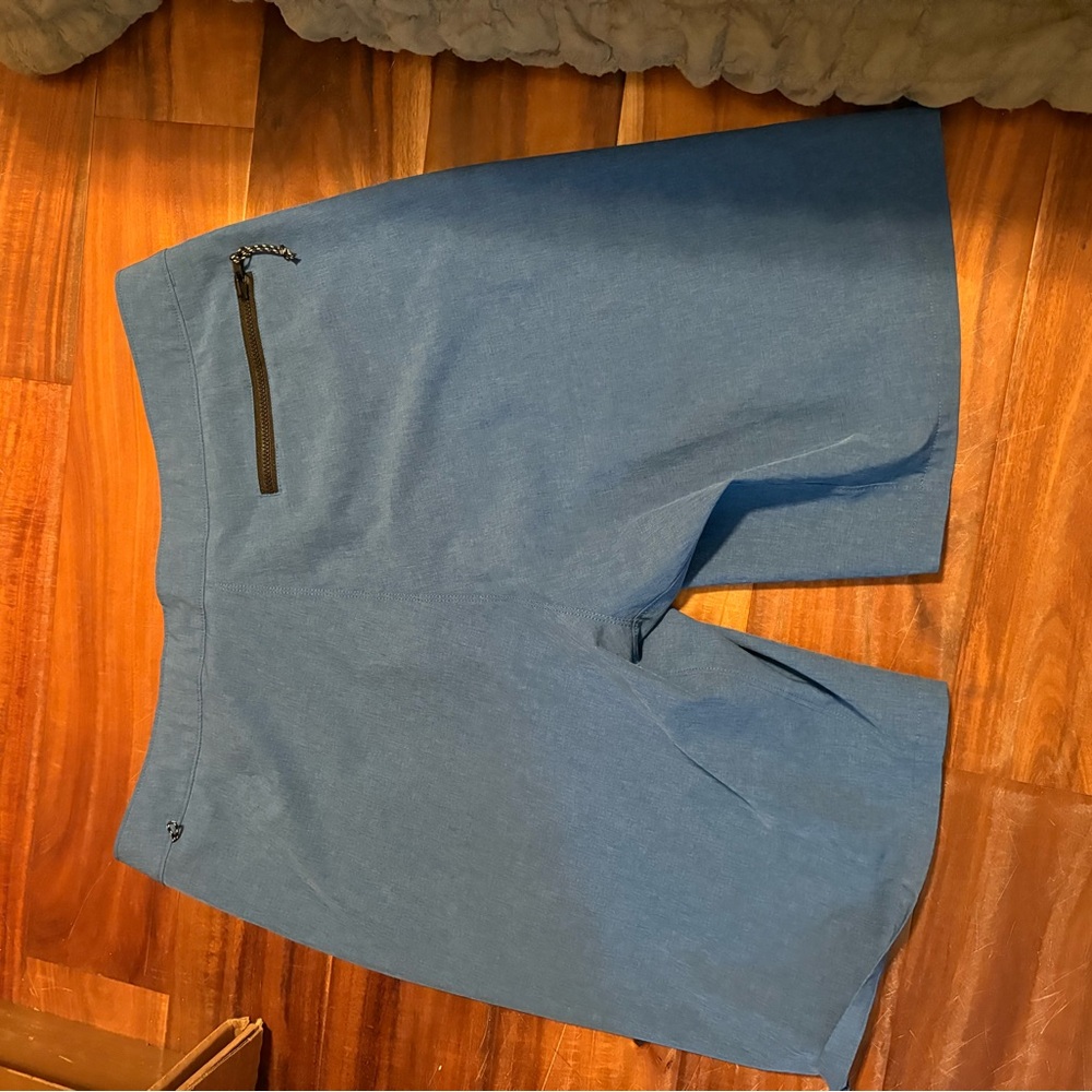 Nike Swim Blue Board Shorts Men’s Size 32 Medium Drawstring Trunks (0573) - Picture 2 of 4